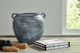 Mega Furniture - Ashley Furniture - Meadie Vase - Vase / Distressed Black - A2000791