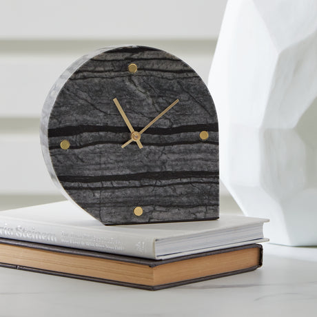 Mega Furniture - Ashley Furniture - Janmour Table Clock (Set of 2) - Table Clock (2/CS) / Black - A2000661