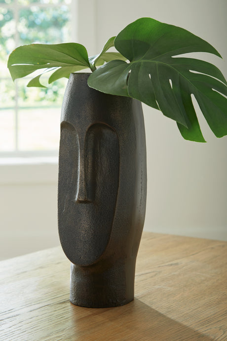 Mega Furniture - Ashley Furniture - Elanman Vase - Vase / Antique Bronze Finish - A2000692
