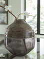 Mega Furniture - Ashley Furniture - Harpwick Vase - Vase / Iridescent Gray - A2000725