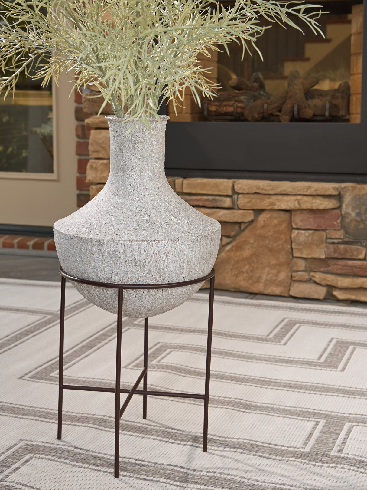 Mega Furniture - Ashley Furniture - Estonbank Vase - Vase Set / Distressed Cream - A2000747A1