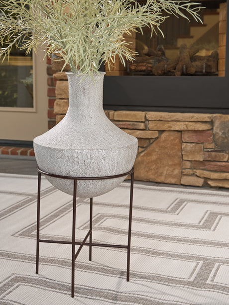 Mega Furniture - Ashley Furniture - Estonbank Vase - Vase Set / Distressed Cream - A2000747A1