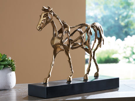 Mega Furniture - Ashley Furniture - Grainville Sculpture - Sculpture / Antique Gold Finish - A2000774