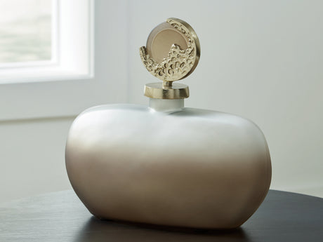 Mega Furniture - Ashley Furniture - Acario Jar - Jar / Taupe/Gold Finish - A2000781