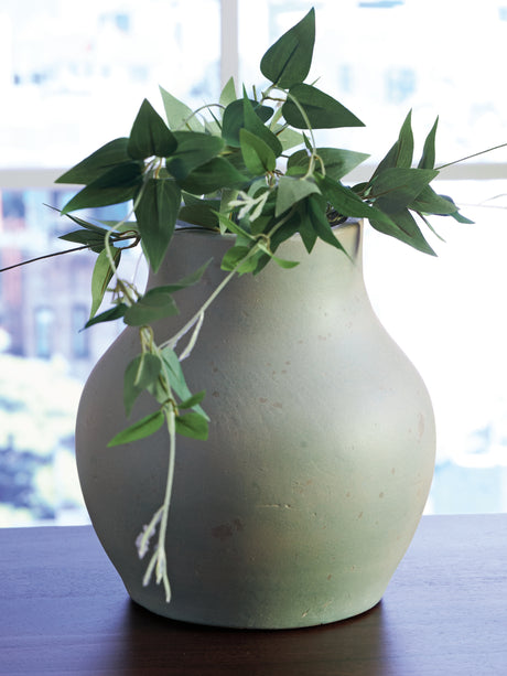 Mega Furniture - Ashley Furniture - Baychester Vase - Vase / Antique Green - A2000805