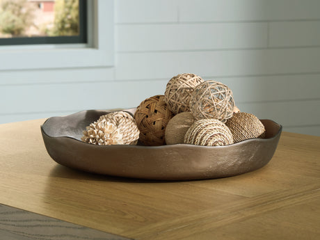 Mega Furniture - Ashley Furniture - Wallmen Tray - Tray / Champagne Gold Finish - A2000817