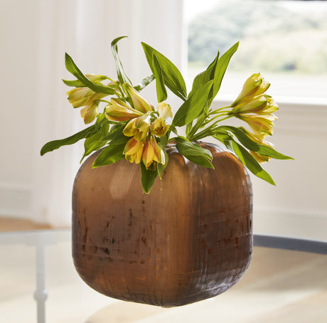 Mega Furniture - Ashley Furniture - Capard Vase - Vase / Brown - A2900003