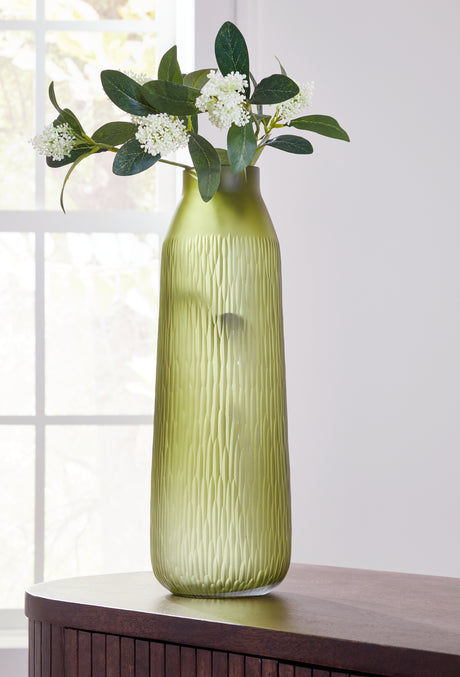 Mega Furniture - Ashley Furniture - Scottyard Vase - Vase / Olive Green - A2900009