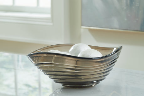 Mega Furniture - Ashley Furniture - Solariston Bowl - Bowl / Gray/Brown - A2900016