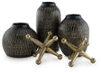 Mega Furniture - Ashley Furniture - Vinburn Accessory Set (Set of 5) - Accessory Set (5/CN) / Black/Gold Finish - A2C00212