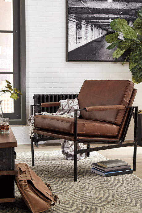 Mega Furniture - Ashley Furniture - Puckman Accent Chair - Accent Chair / Black - A3000192