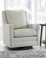 Mega Furniture - Ashley Furniture - Kambria Swivel Glider Accent Chair - Swivel Glider Accent Chair / Frost - A3000206