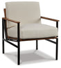 Mega Furniture - Ashley Furniture - Tilden Accent Chair - Accent Chair / Ivory/Brown - A3000271