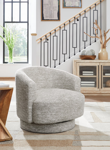 Mega Furniture - Ashley Furniture - Wardsor Swivel Accent Chair - Swivel Accent Chair / Stone - A3000731