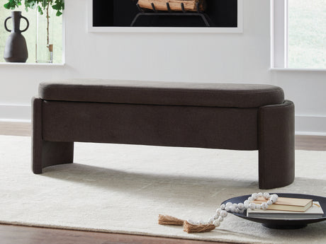 Mega Furniture - Ashley Furniture - Vavuniya Storage Bench - Storage Bench / Brown / 56"W x 19"D x 19"H - A3000750