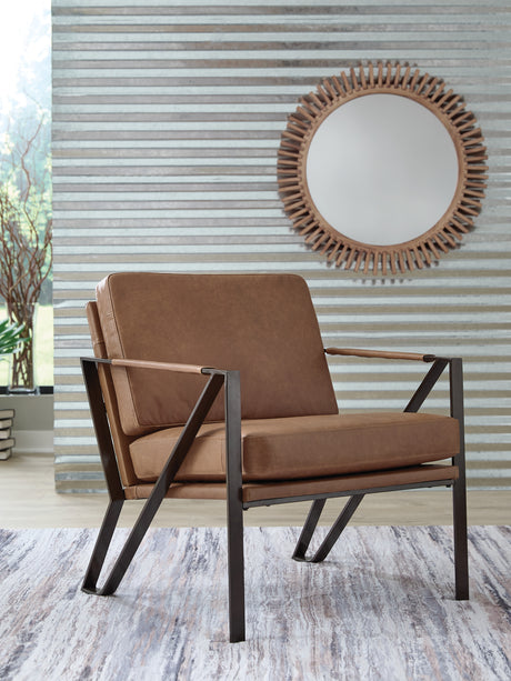 Mega Furniture - Ashley Furniture - Garronmont Accent Chair - Accent Chair / Caramel - A3000762