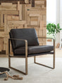 Mega Furniture - Ashley Furniture - Bradett Accent Chair - Accent Chair / Dark Brown/Gold Finish - A3000763