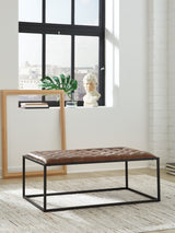 Mega Furniture - Ashley Furniture - Junsor Living Room - Cocktail Ottoman - A3000826