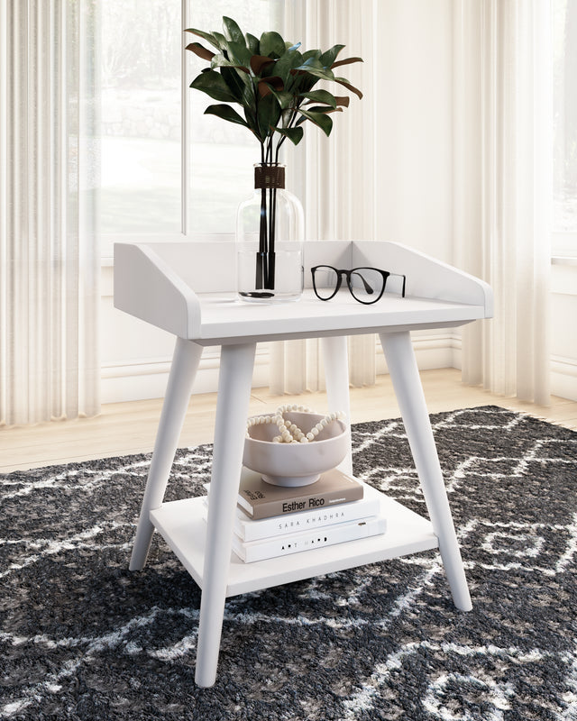 Mega Furniture - Ashley Furniture - Blariden Accent Table - Accent Table / White - A4000367