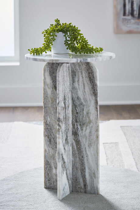 Mega Furniture - Ashley Furniture - Keithwell Accent Table - Accent Table / Gray - A4000610