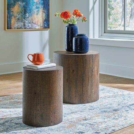 Mega Furniture - Ashley Furniture - Cammund Accent Table (Set of 2) - Accent Table (Set of 2) / Brown - A4000619