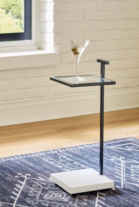 Mega Furniture - Ashley Furniture - Mannill Accent Table - Accent Table / Black/White - A4000630