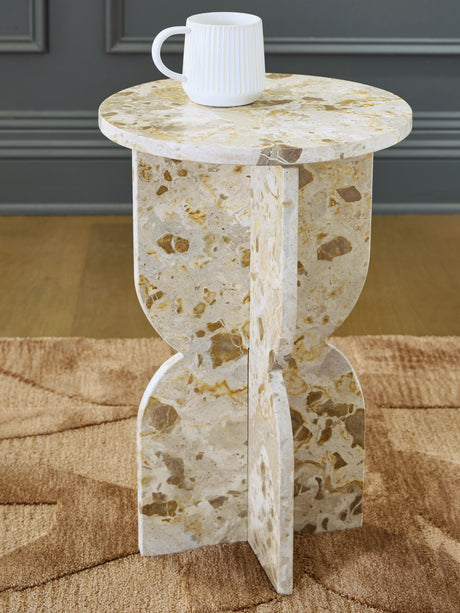 Mega Furniture - Ashley Furniture - Treygan Accent Table - Accent Table / Beige - A4000647