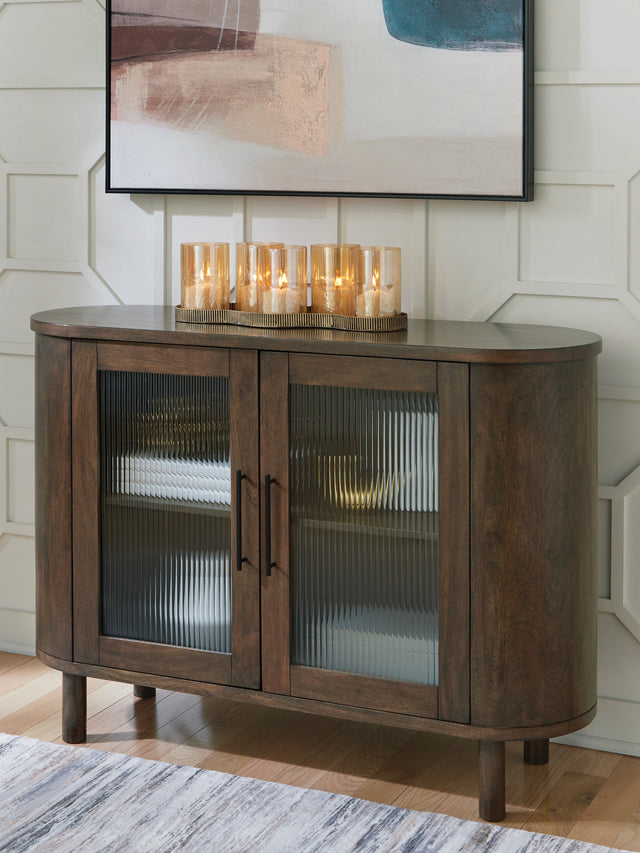 Mega Furniture - Ashley Furniture - Mayridge Accent Cabinet - Accent Cabinet / Medium Brown - A4000694