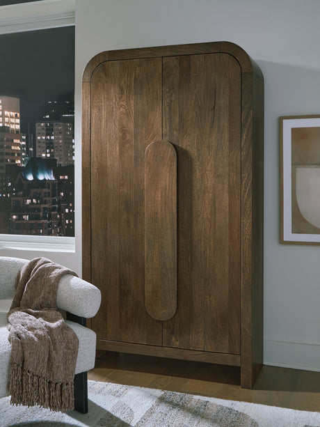 Mega Furniture - Ashley Furniture - Thoren Accent Cabinet - Accent Cabinet / Medium Brown - A4000699