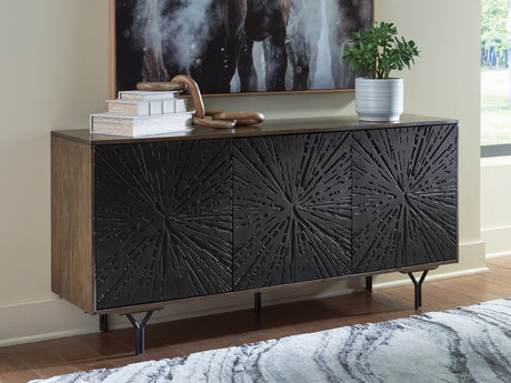 Mega Furniture - Ashley Furniture - Lavinmont Accent Cabinet - Accent Cabinet / Multi Brown - A4000710