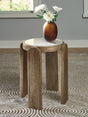 Mega Furniture - Ashley Furniture - Gavrilley Accent Table - Accent Table / Gray/White/Brown - A4000722