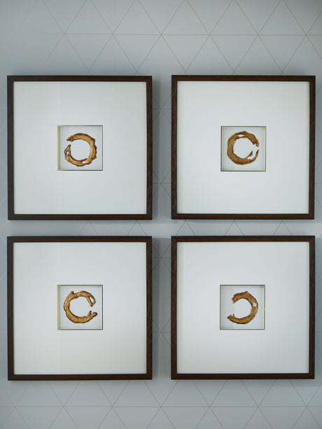 Mega Furniture - Ashley Furniture - Dallbourne Wall Decor - Wall Art Set (4/CN) / White/Gold Finish - A8000491