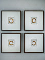 Mega Furniture - Ashley Furniture - Dallbourne Wall Decor - Wall Art Set (4/CN) / White/Gold Finish - A8000491