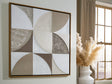 Mega Furniture - Ashley Furniture - Harelman Wall Decor - Wall Art / Tan/Taupe/White - A8000502