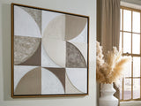Mega Furniture - Ashley Furniture - Harelman Wall Decor - Wall Art / Tan/Taupe/White - A8000502