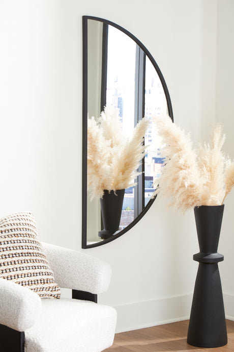 Mega Furniture - Ashley Furniture - Denlow Mirror - Accent Mirror / Black - A8010333
