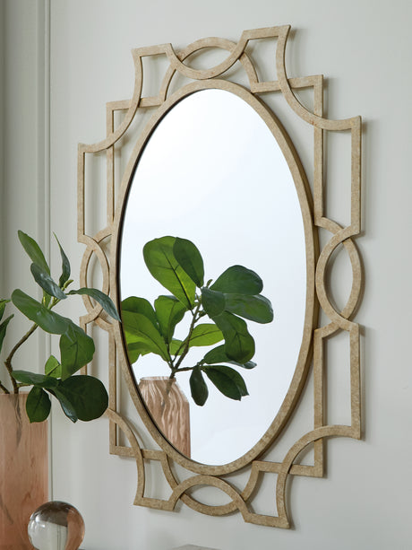 Mega Furniture - Ashley Furniture - Fulkmore Mirror - Accent Mirror / Antique Gold Finish - A8010350