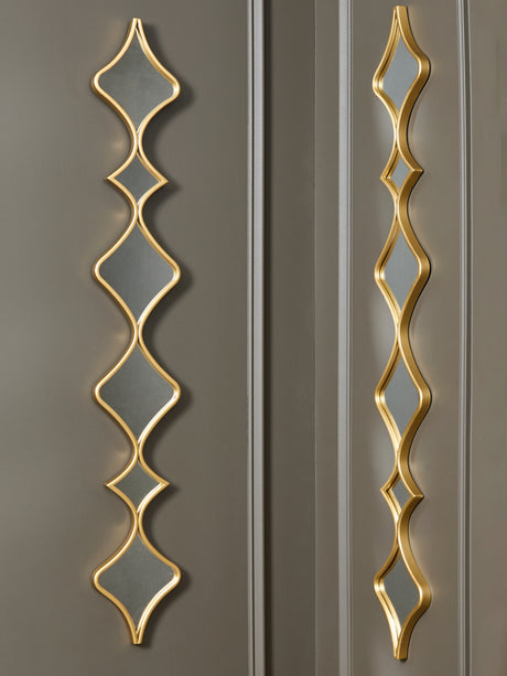 Mega Furniture - Ashley Furniture - Harriswood Mirror - Accent Mirror Set (Set of 2) / Gold Finish - A8010354