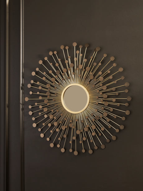 Mega Furniture - Ashley Furniture - Morwenna Mirror - Accent Mirror / Bronze/Gold Finish - A8010392