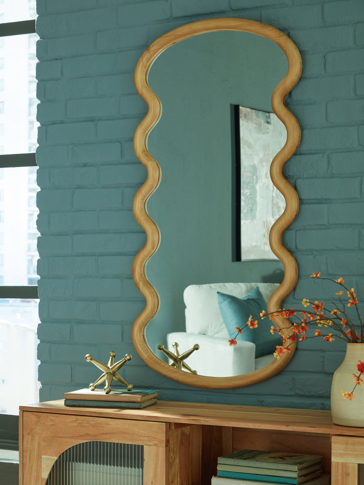 Mega Furniture - Ashley Furniture - Serendis Mirror - Accent Mirror / Brown - A8010412