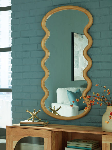 Mega Furniture - Ashley Furniture - Serendis Mirror - Accent Mirror / Brown - A8010412