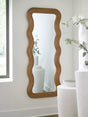 Mega Furniture - Ashley Furniture - Ellisonville Mirror - Floor Mirror / Brown - A8010413