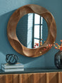 Mega Furniture - Ashley Furniture - Aajon Mirror - Accent Mirror / Brown - A8010427