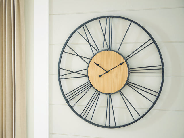 Mega Furniture - Ashley Furniture - Brockett Wall Decor - Wall Clock - A8010452