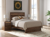 Mega Furniture - Ashley Furniture - Janfyn Bedroom - Full Panel  Bed / Brown - PCB1010B18