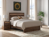 Mega Furniture - Ashley Furniture - Janfyn Bedroom - Queen Panel Bed / Brown - PCB1010B2