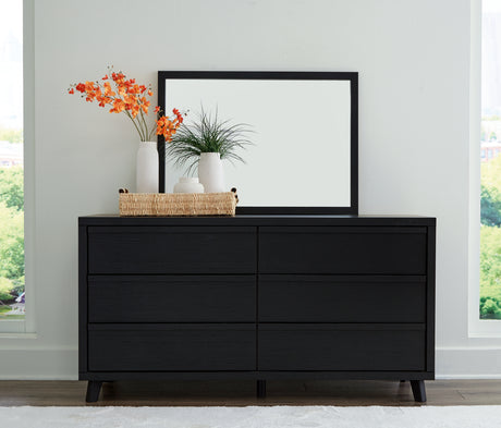 Mega Furniture - Ashley Furniture - Danziar Bedroom - Full Panel Bed / Black - B1013B20