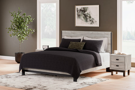 Mega Furniture - Ashley Furniture - Vessalli Bedroom - Two Drawer Night Stand / Two-tone - B1036-92