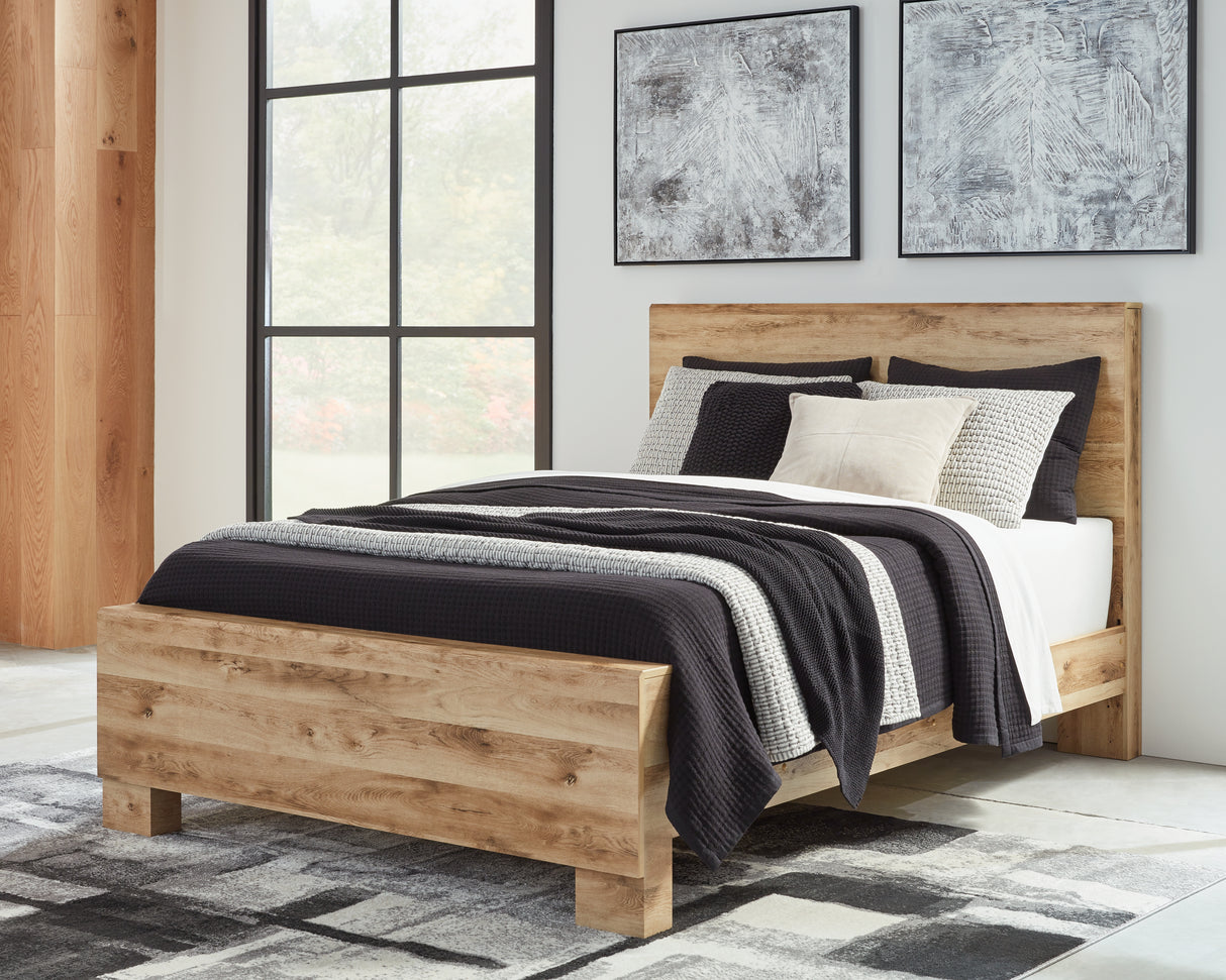 Mega Furniture - Ashley Furniture - Hyanna Bedroom - Queen Panel Bed / Tan Brown - B1050B2
