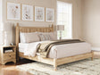 Mega Furniture - Ashley Furniture - Aleaport Bedroom - One Drawer Night Stand / Warm Brown - PCB1075-91
